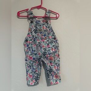 OshKosh B'gosh Kids Overalls - Floral Blue and Pink